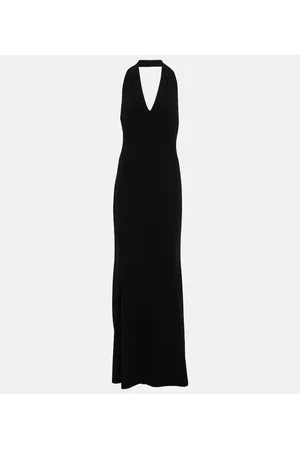 Max Mara Vestido largo Uranio con cuello halter