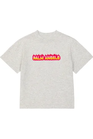 Palm Angels Camiseta en jersey de algodón con logo