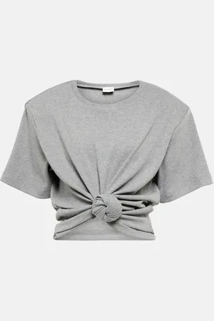 MAGDA BUTRYM Camiseta en mezcla de algodón cropped