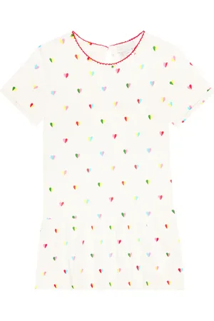 Stella McCartney Vestido en jersey de algodón estampado