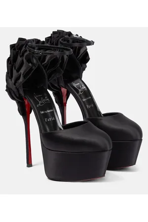 Christian Louboutin Salones con plataforma Maria Frou Alta de satén