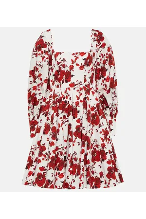 EMILIA WICKSTEAD Vestido corto Yasmina de algodón floral