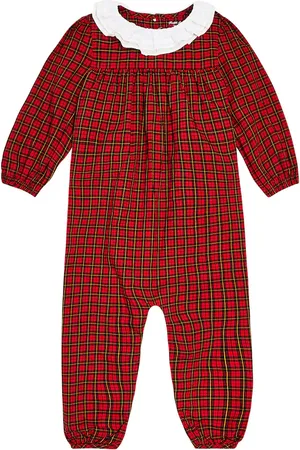 Ralph Lauren Bebé - mono de algodón a cuadros