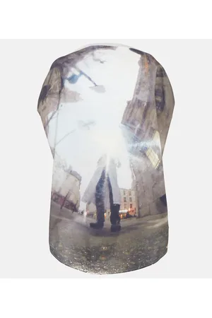 Maison Margiela Top de algodón estampado