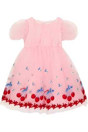 MONNALISA Vestido de tul con bordado