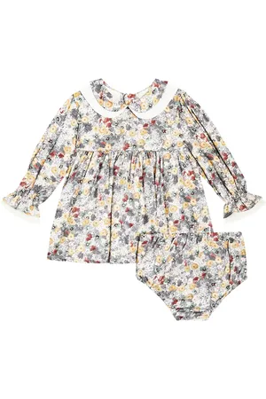 La Coqueta Bebé - set Laria de vestido y braga floral