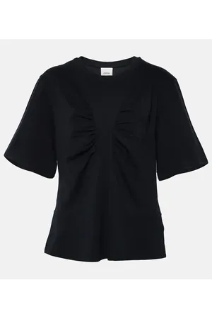 Isabel Marant Camiseta Zeren de algodón drapeada