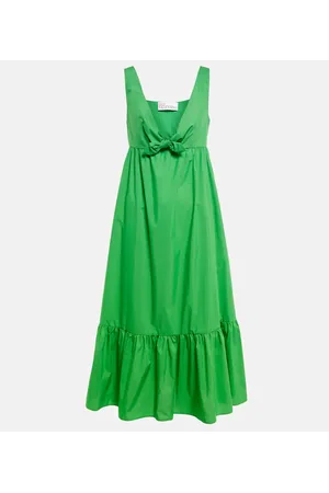 RED Valentino Vestido midi en popelín de algodón