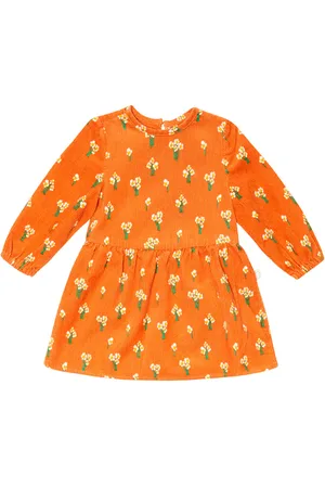 Stella McCartney Bebé - vestido de pana de algodón floral