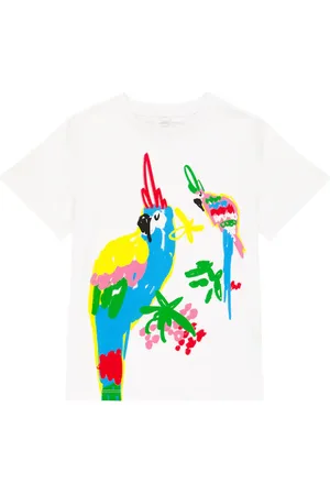 Stella McCartney Camiseta en jersey de algodón estampada