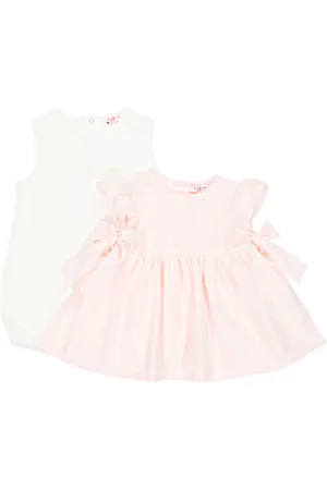 Il gufo Bebé - set de vestido y body con logo