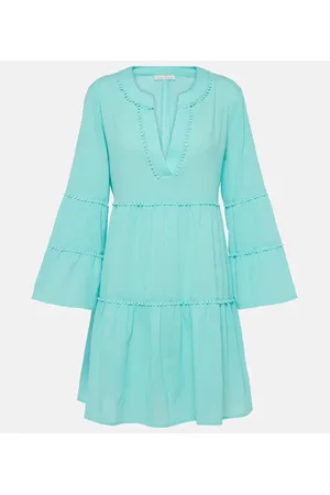 Heidi Klein Vestido corto Great Thatch de algodón
