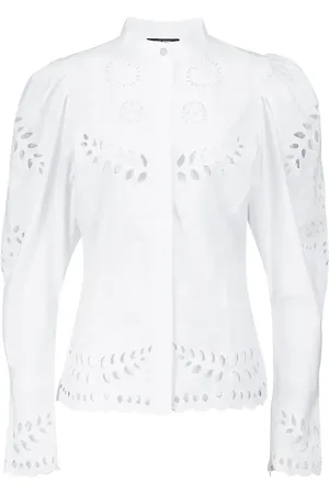 Isabel Marant Blusa Danala de bordado inglés