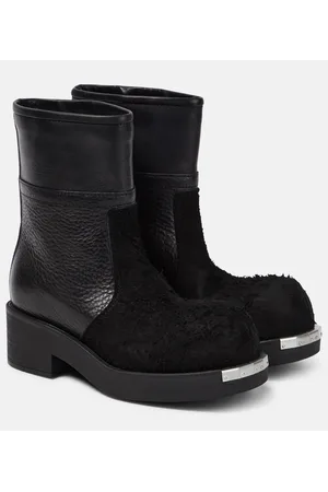 Maison Margiela Botines de piel y ante