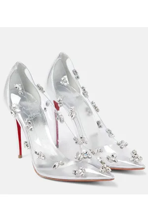 Christian Louboutin Salones Degraqueen 100 de PVC y piel