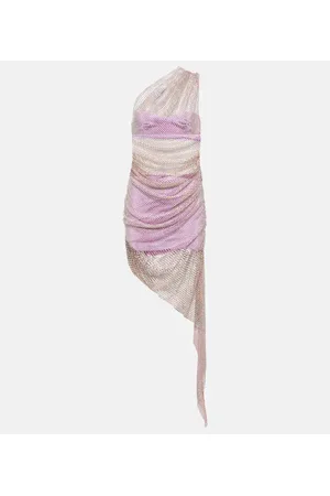 GIUSEPPE DI MORABITO Vestido midi de malla adornado