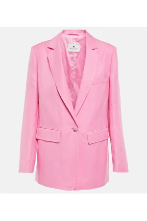 Etro Blazer de seda y lino