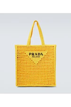 Prada Tote de croché con logo