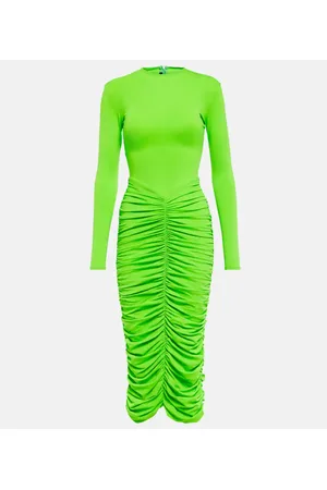ALEX PERRY Vestido midi Presley fruncido