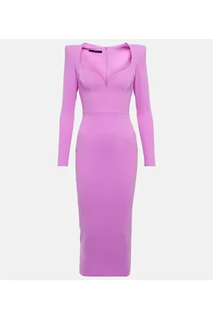 ALEX PERRY Vestido midi Maren de crepé