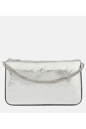Christian Louboutin Cartera Loubila de piel perforada