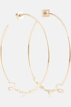Jacquemus Pendientes de aro con logo