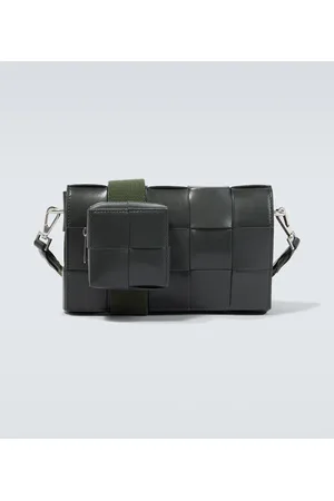 Bottega Veneta Bolso cruzado Cassette de piel