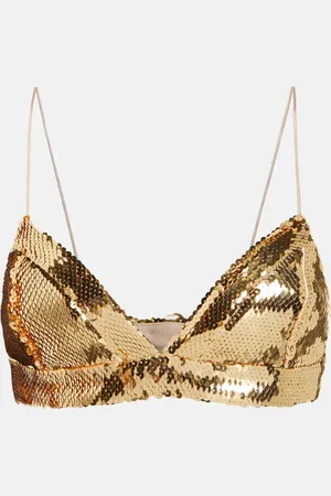ALEX PERRY Bralette con lentejuelas