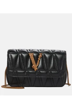 VERSACE Bolso al hombro Virtus Small de piel