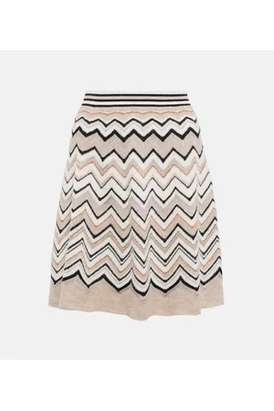 Missoni Minifalda de punto en zigzag