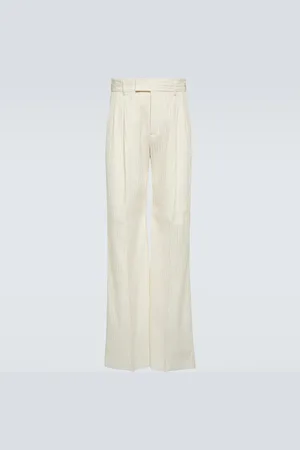 AMIRI Pantalones anchos de sarga con tiro medio