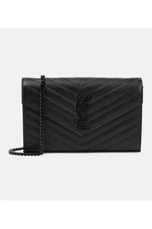 Saint Laurent Cartera con cadena Cassandre de piel matelassé