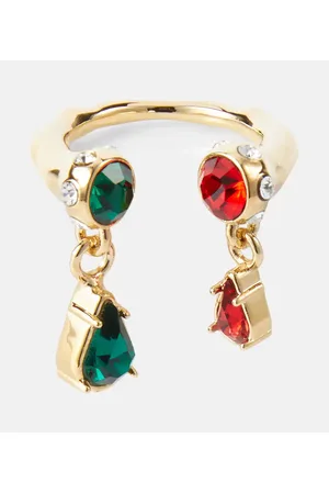 Paco rabanne Anillo con cristales colgantes