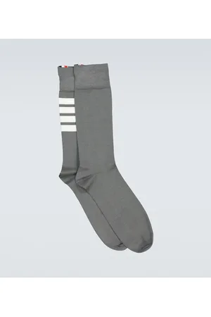 Thom Browne Calcetines 4-Bar de algodón