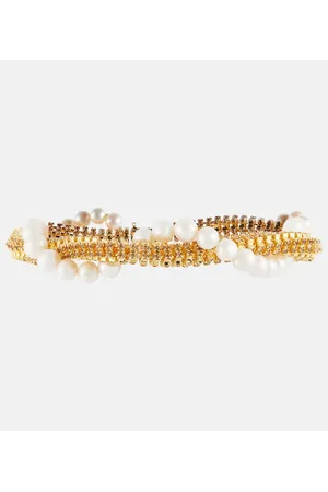 MAGDA BUTRYM Collar con cristales y perlas sintéticas