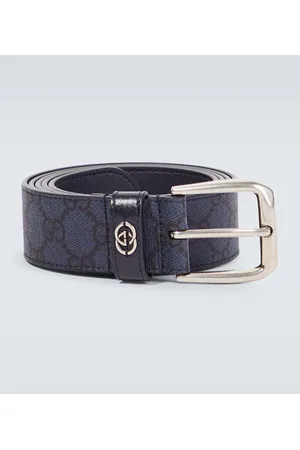 Gucci Cinturón de piel con GG