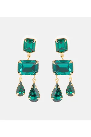 Jennifer Behr Pendientes Lucille con cristales