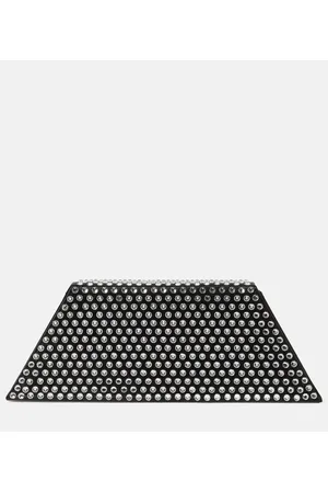 Amina Muaddi Clutch Superamini Yigit de satén