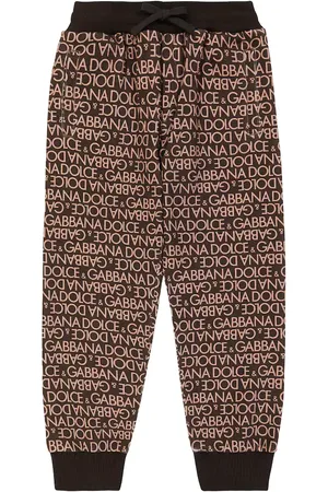 Dolce & Gabbana Pantalones deportivos de algodón con logo