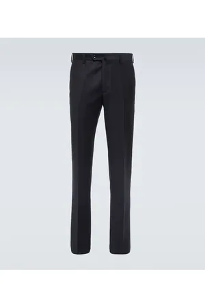 Loro Piana Pantalones Pantaflat ajustados de lana