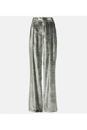 Brunello Cucinelli Pantalones anchos de terciopelo