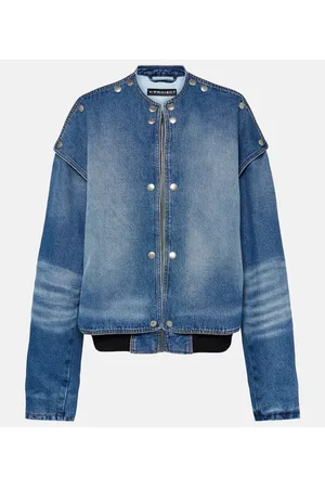 Y / PROJECT Chaqueta bomber Snap Off en denim
