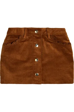 Chloé Chloé Kids Falda en pana de algodón