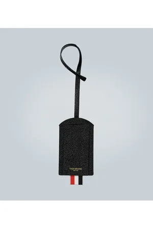 Thom Browne Etiqueta de equipaje de piel
