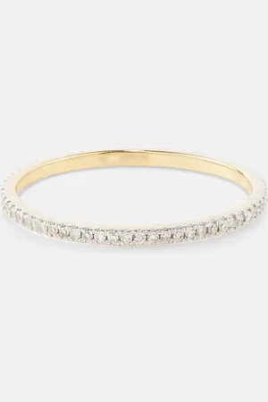 STONE AND STRAND Anillo de oro de 10 ct con diamantes