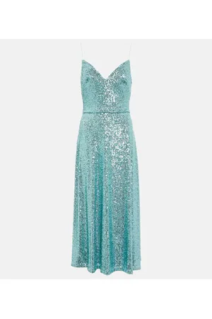 MONIQUE LHUILLIER Vestido corto de lentejuelas