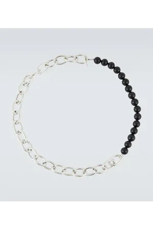 Jil Sander Collar de cuentas en plata de ley