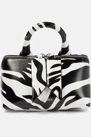 The Attico Tote Friday Mini de piel con estampado