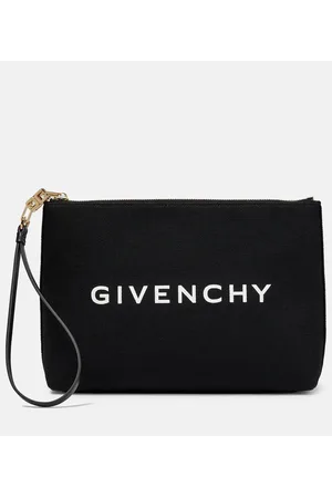 Givenchy Clutch de lona en mezcla de algodón