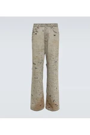 Balenciaga Jeans rectos Super Destroyed en denim